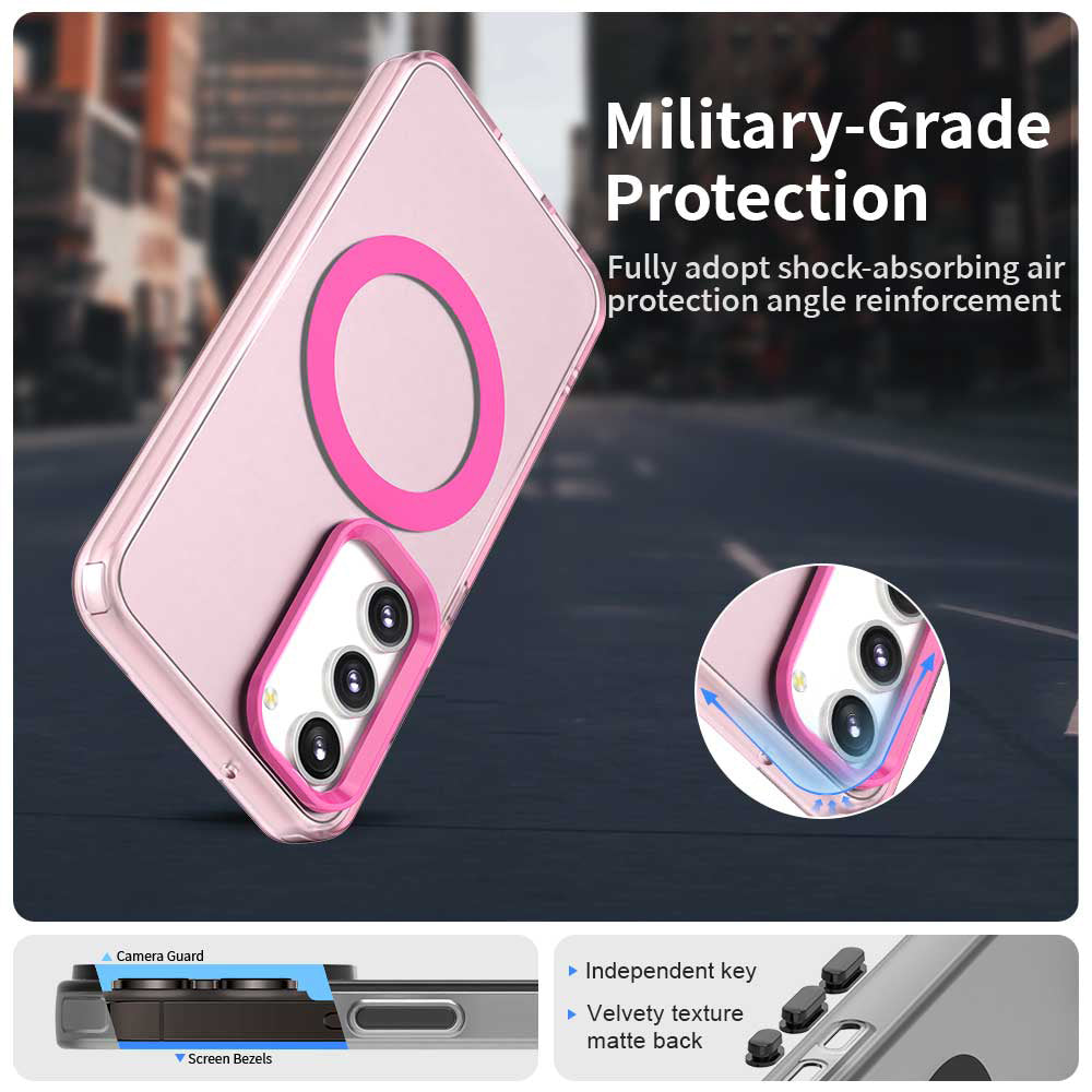 Калъф MagSafe за Samsung Galaxy S23 S911, Techsuit, CandyCase, Розов