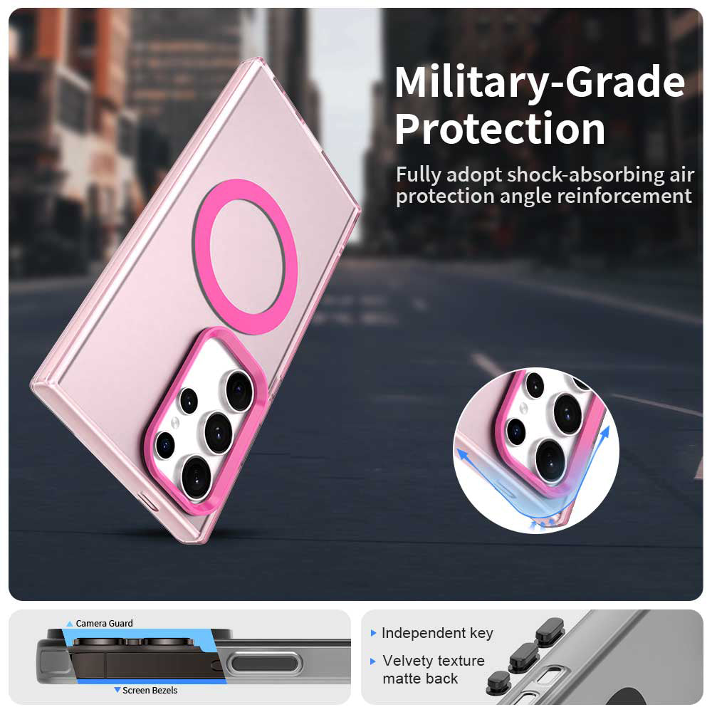Калъф MagSafe за Samsung Galaxy S23 Ultra S918, Techsuit, CandyCase, Розов