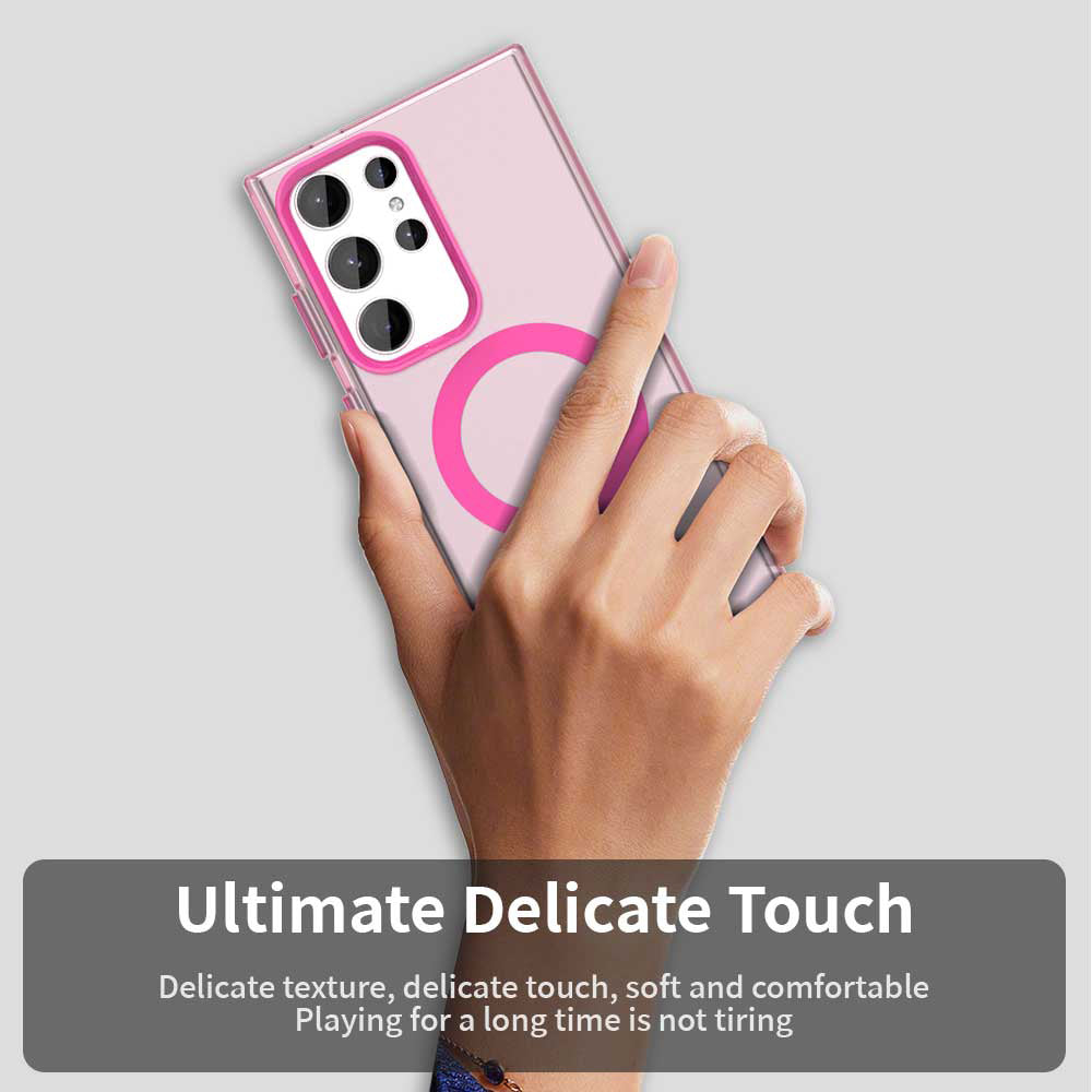 Калъф MagSafe за Samsung Galaxy S23 Ultra S918, Techsuit, CandyCase, Розов