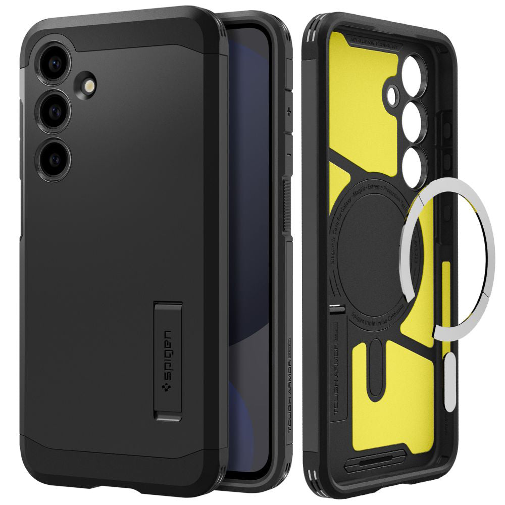 Калъф MagSafe за Samsung Galaxy S24 FE S721, Spigen, Tough Armor, Черен ACS08625