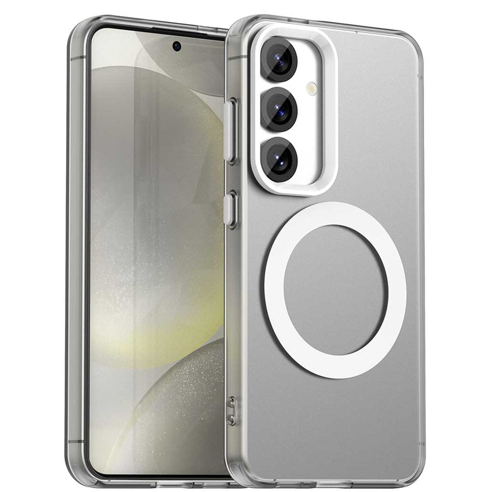 Калъф MagSafe за Samsung Galaxy S24 FE S721, Techsuit, CandyCase, Бял