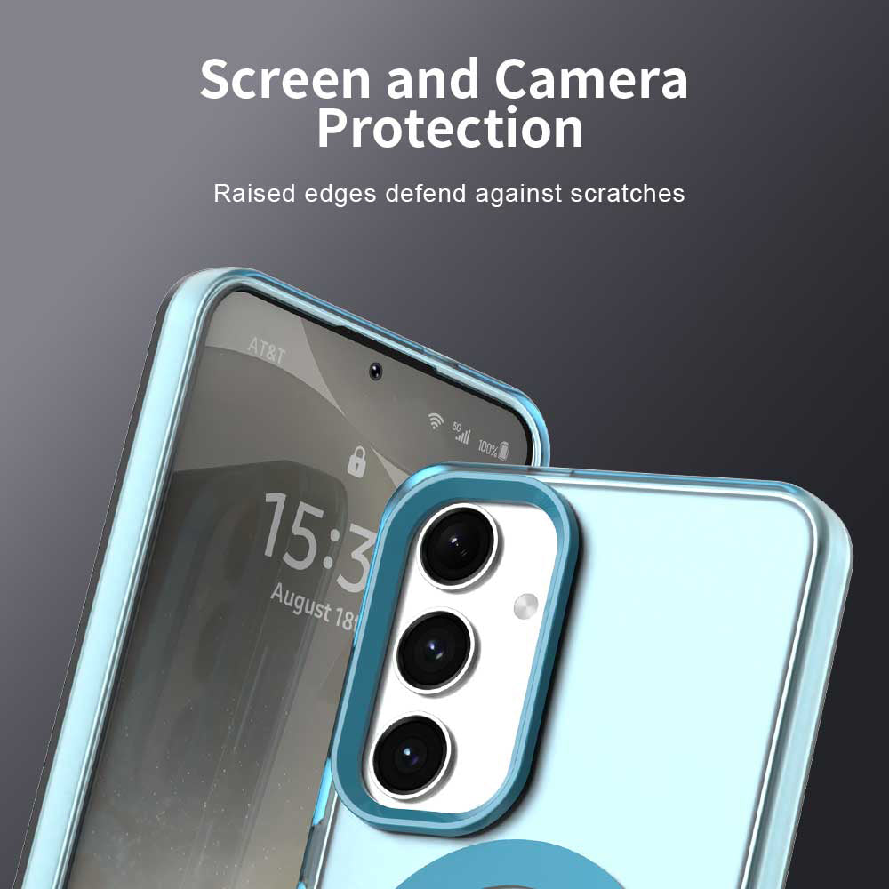 Калъф MagSafe за Samsung Galaxy S24 FE S721, Techsuit, CandyCase, Син