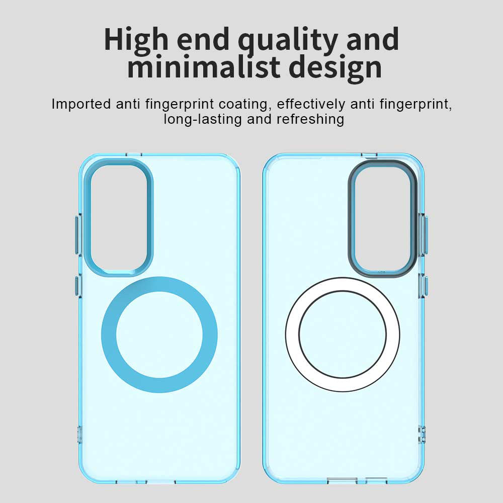Калъф MagSafe за Samsung Galaxy S24 FE S721, Techsuit, CandyCase, Син