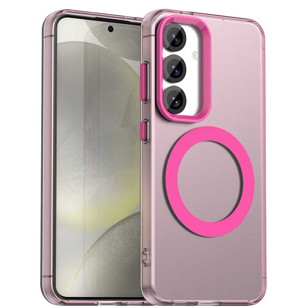 Калъф MagSafe за Samsung Galaxy S24 FE S721, Techsuit, CandyCase, Розов