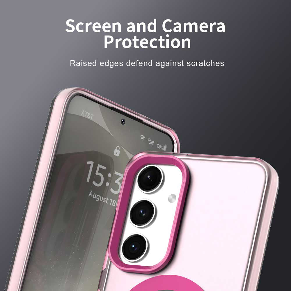 Калъф MagSafe за Samsung Galaxy S24 FE S721, Techsuit, CandyCase, Розов