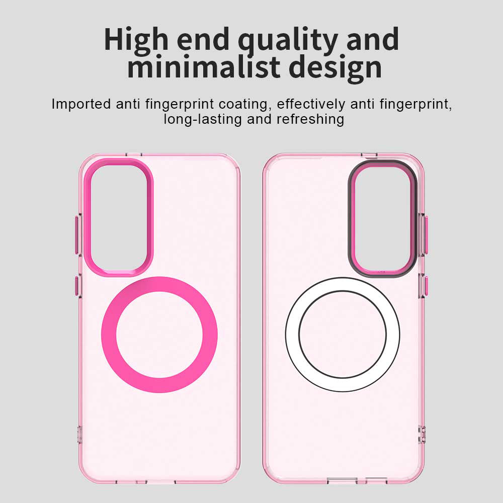 Калъф MagSafe за Samsung Galaxy S24 FE S721, Techsuit, CandyCase, Розов