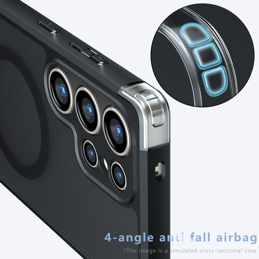 Калъф MagSafe за Samsung Galaxy S24 FE S721, Techsuit, PureFrost, Черен