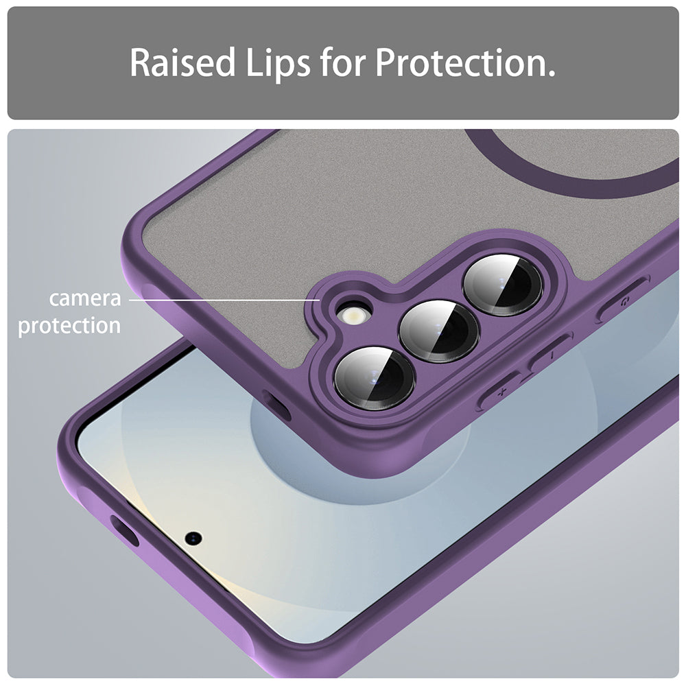 Калъф MagSafe за Samsung Galaxy S24 S921, Techsuit, HaloFrost II, Лилав