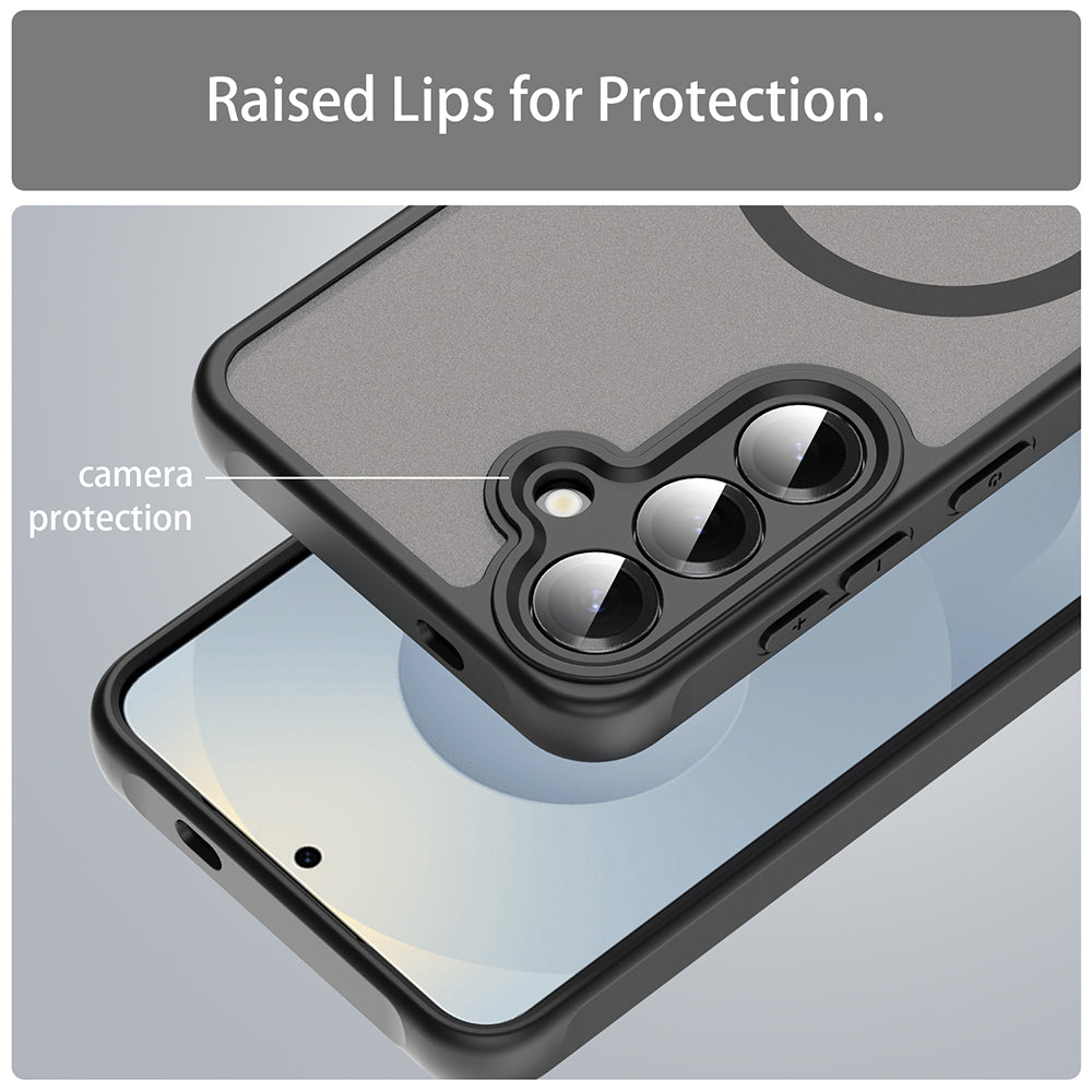 Калъф MagSafe за Samsung Galaxy S24 S921, Techsuit, HaloFrost II, Черен