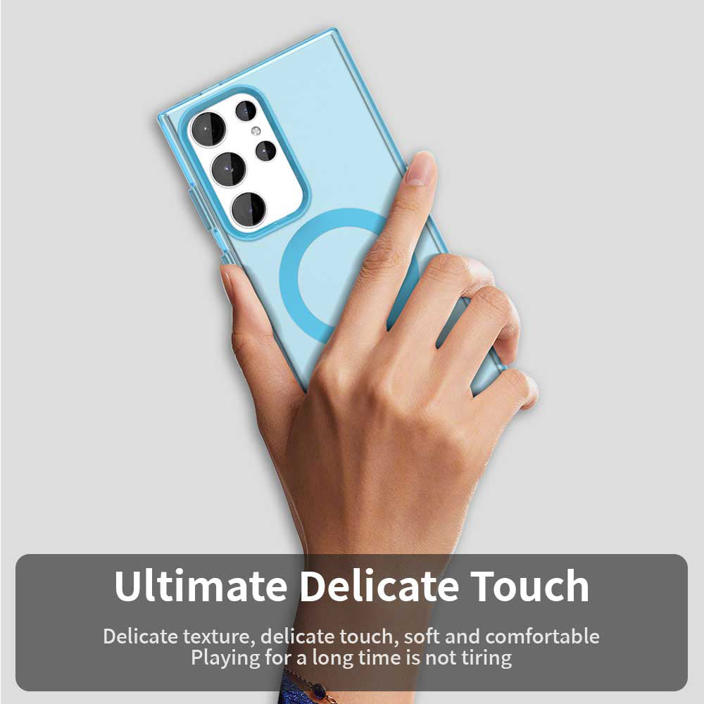 Калъф MagSafe за Samsung Galaxy S24 Ultra S928, Techsuit, CandyCase, Син