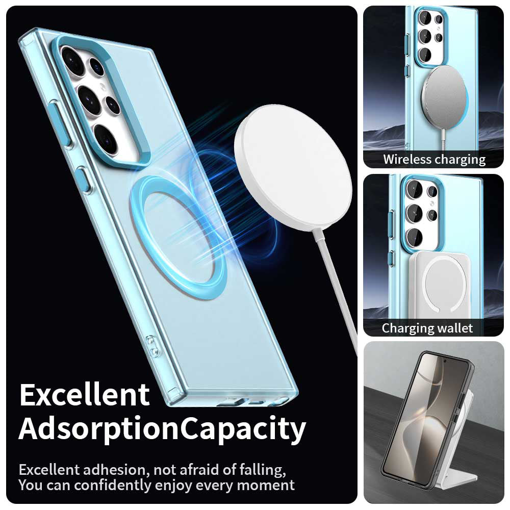 Калъф MagSafe за Samsung Galaxy S24 Ultra S928, Techsuit, CandyCase, Син