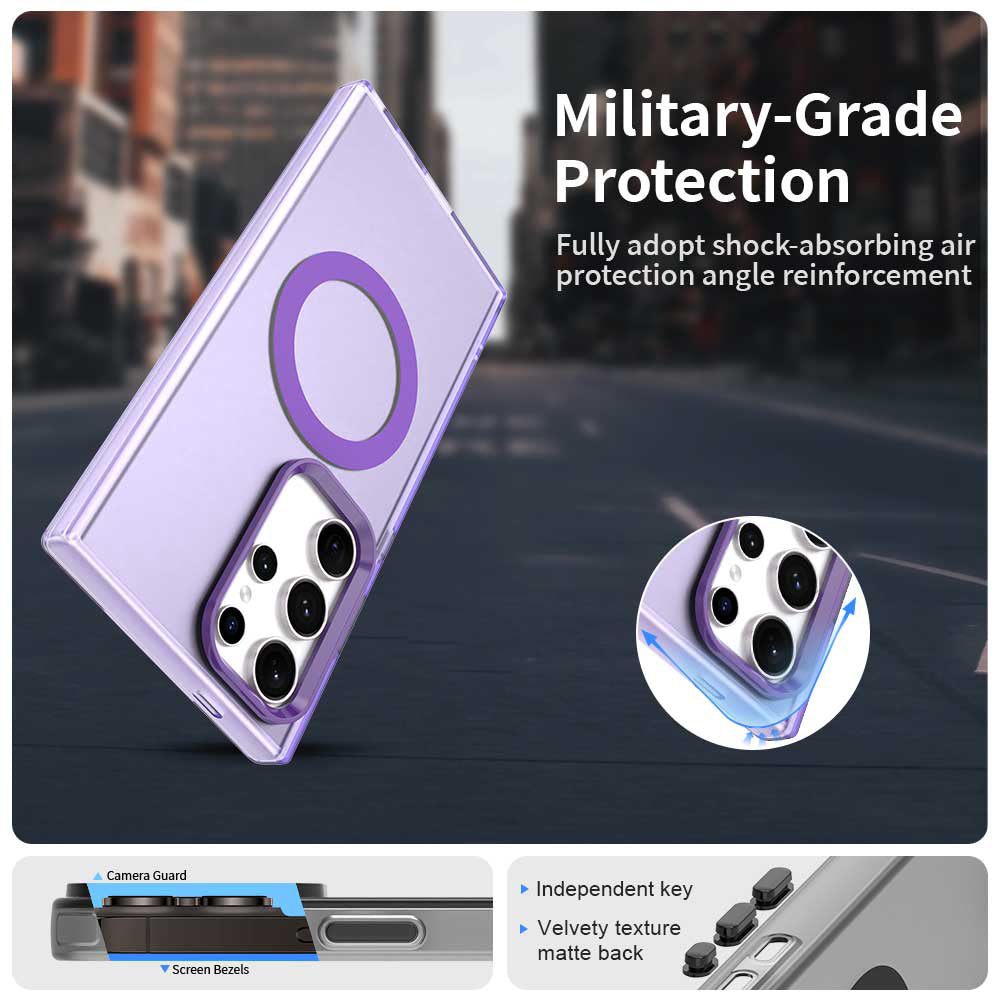 Калъф MagSafe за Samsung Galaxy S24 Ultra S928, Techsuit, CandyCase, Лилав