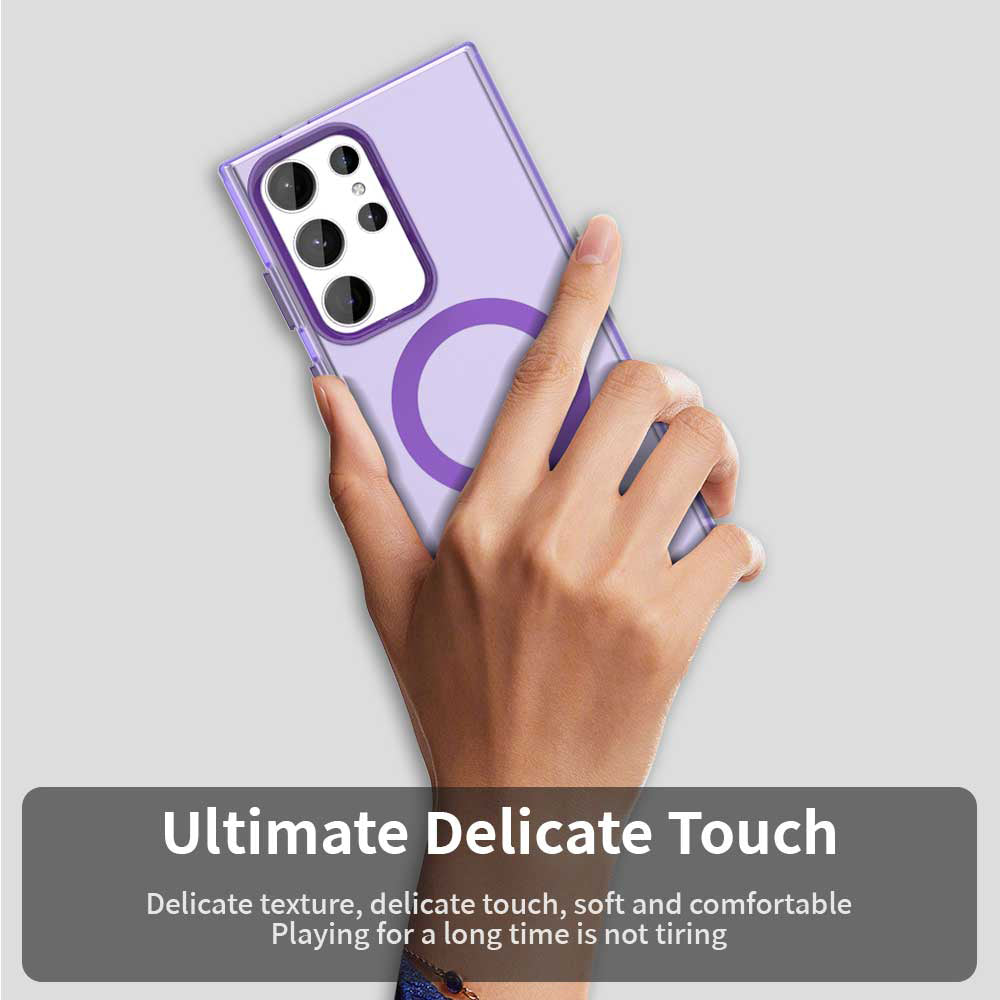 Калъф MagSafe за Samsung Galaxy S24 Ultra S928, Techsuit, CandyCase, Лилав