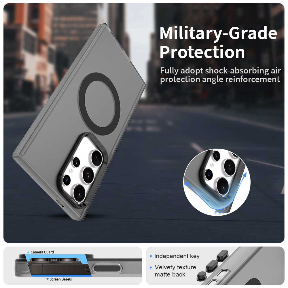 Калъф MagSafe за Samsung Galaxy S24 Ultra S928, Techsuit, CandyCase, Черен