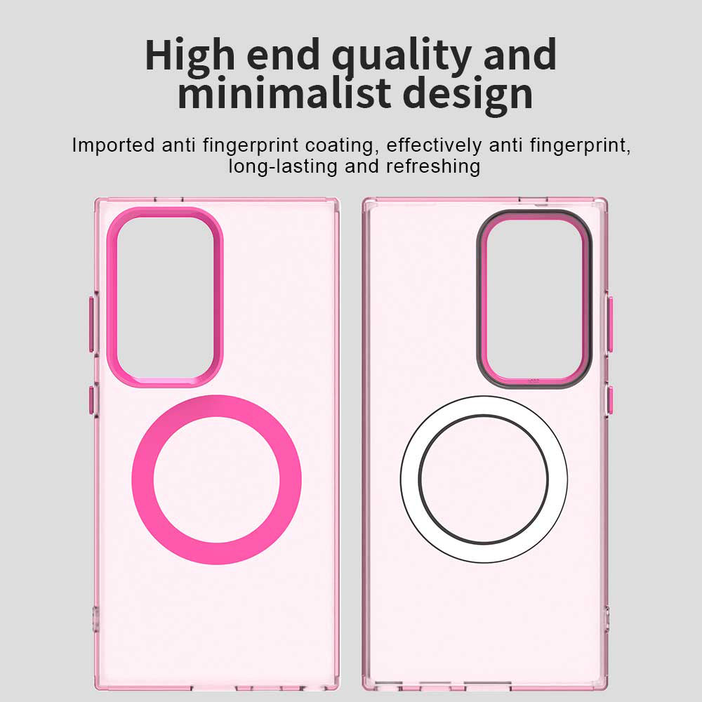 Калъф MagSafe за Samsung Galaxy S24 Ultra S928, Techsuit, CandyCase, Розов