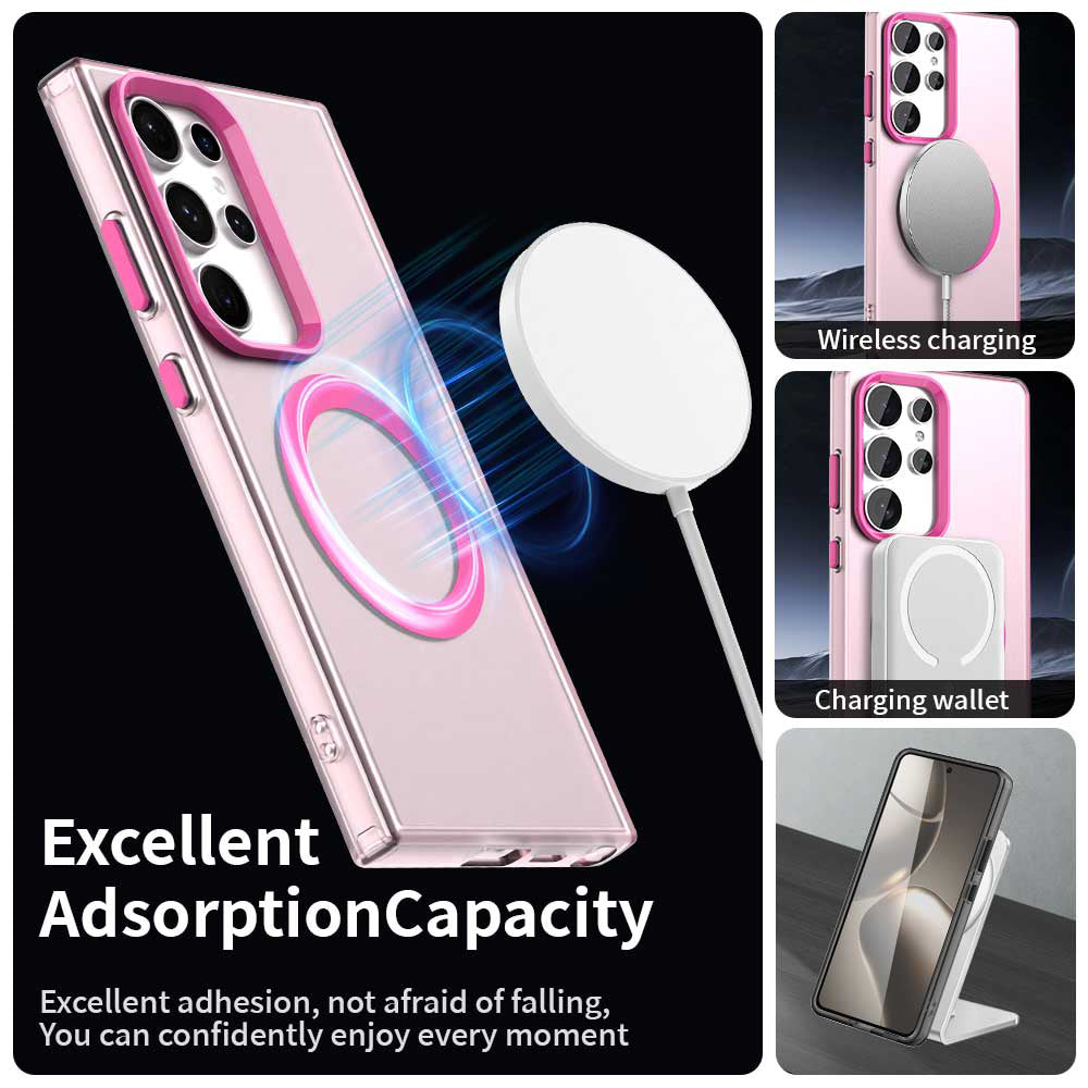 Калъф MagSafe за Samsung Galaxy S24 Ultra S928, Techsuit, CandyCase, Розов