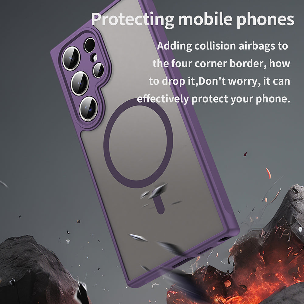 Калъф MagSafe за Samsung Galaxy S24 Ultra S928, Techsuit, HaloFrost II, Лилав