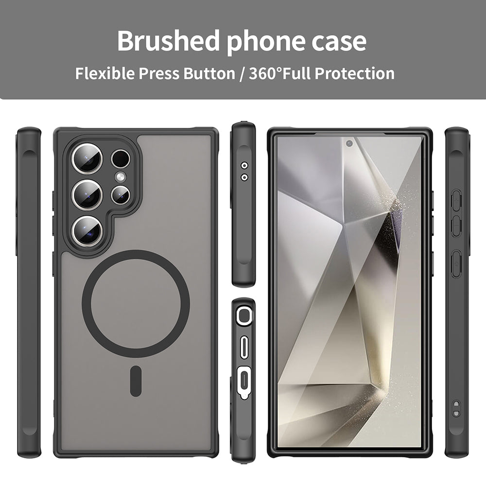 Калъф MagSafe за Samsung Galaxy S24 Ultra S928, Techsuit, HaloFrost II, Черен