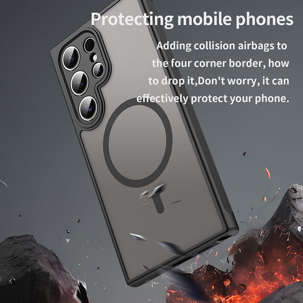 Калъф MagSafe за Samsung Galaxy S24 Ultra S928, Techsuit, HaloFrost II, Черен