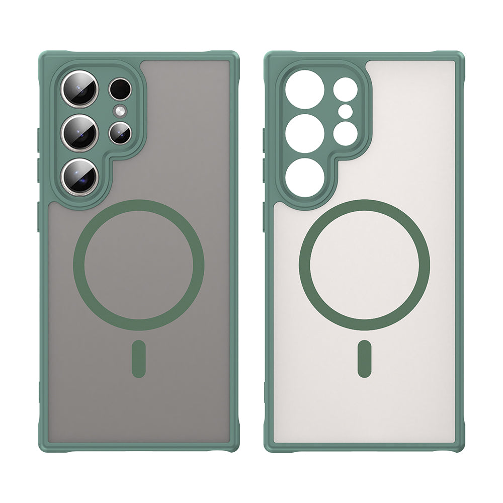 Калъф MagSafe за Samsung Galaxy S24 Ultra S928, Techsuit, HaloFrost II, Зелен