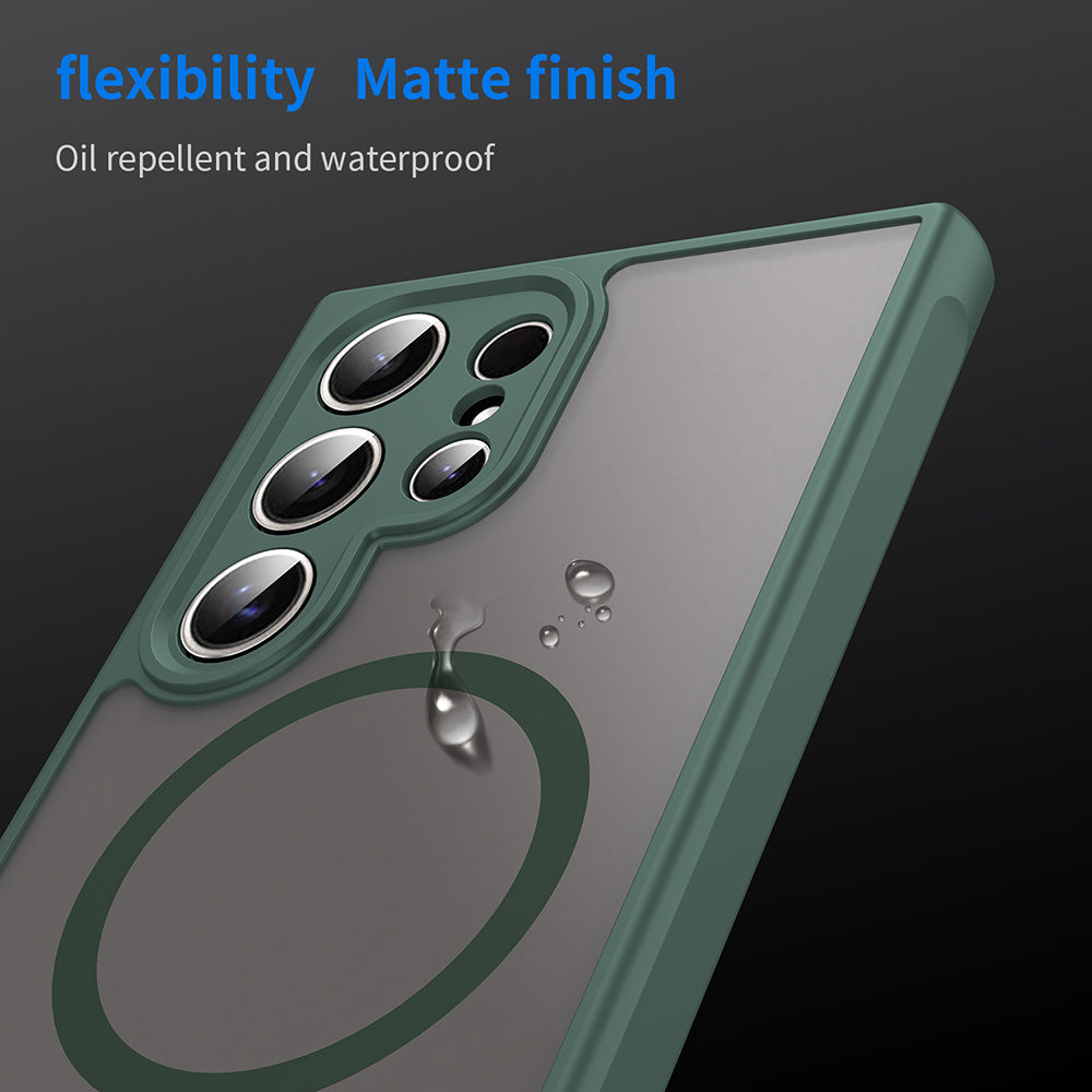 Калъф MagSafe за Samsung Galaxy S24 Ultra S928, Techsuit, HaloFrost II, Зелен