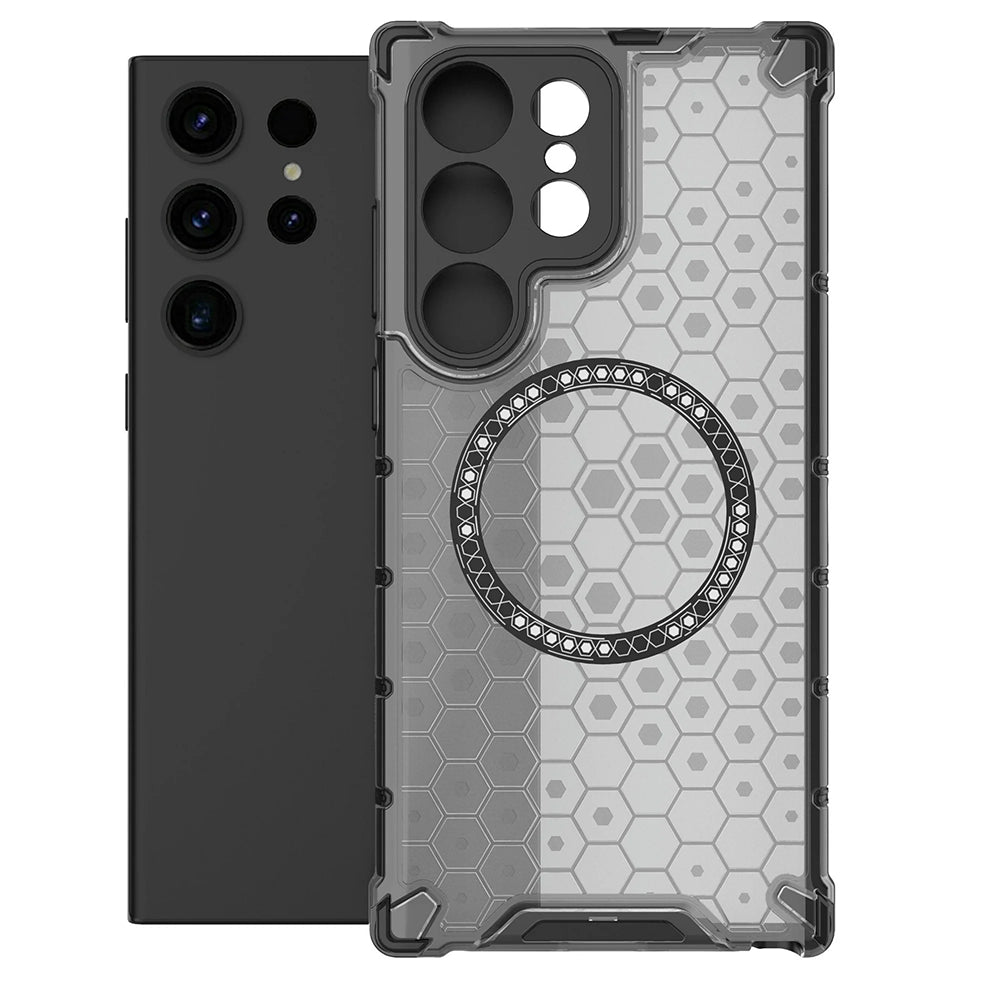 Калъф MagSafe за Samsung Galaxy S24 Ultra S928, Techsuit, HoneyComb Shield, Черен