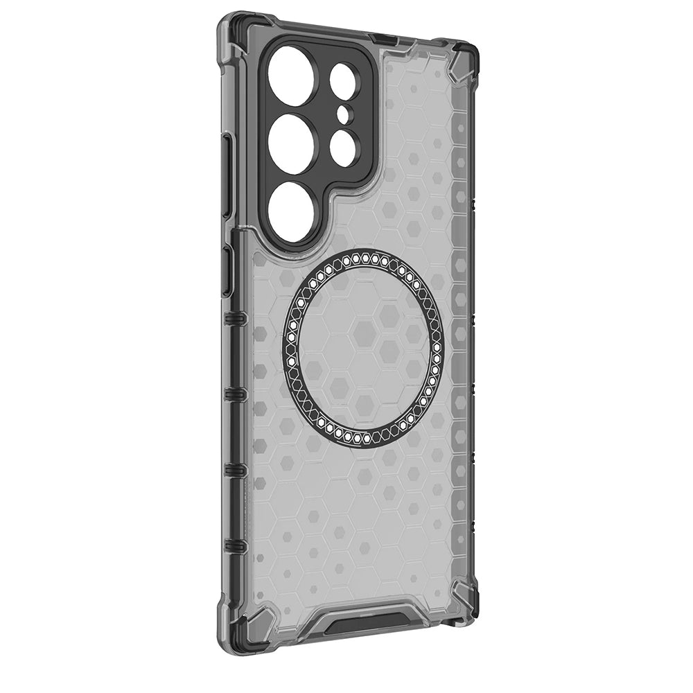 Калъф MagSafe за Samsung Galaxy S24 Ultra S928, Techsuit, HoneyComb Shield, Черен