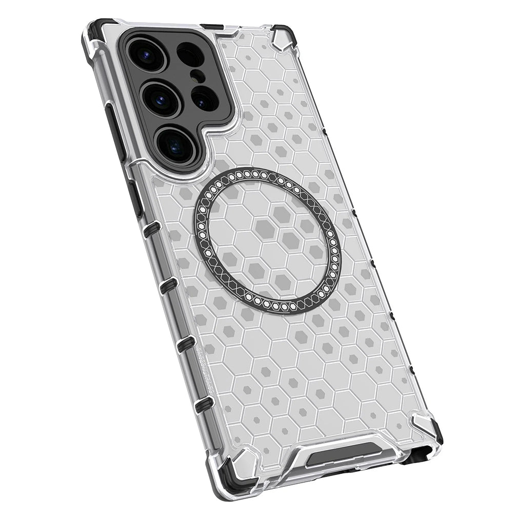 Калъф MagSafe за Samsung Galaxy S24 Ultra S928, Techsuit, HoneyComb Shield, Черен