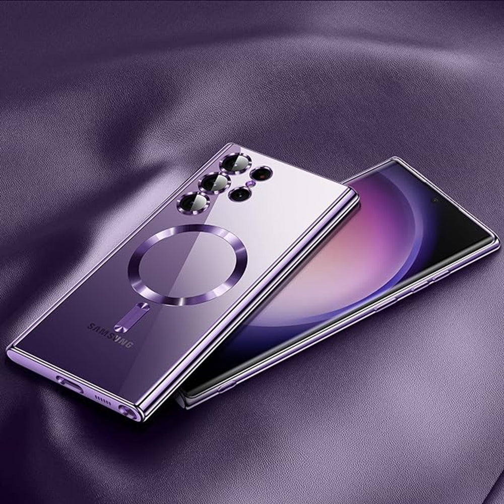 Калъф MagSafe за Samsung Galaxy S24 Ultra S928, Techsuit, Luxury Crystal, Черен