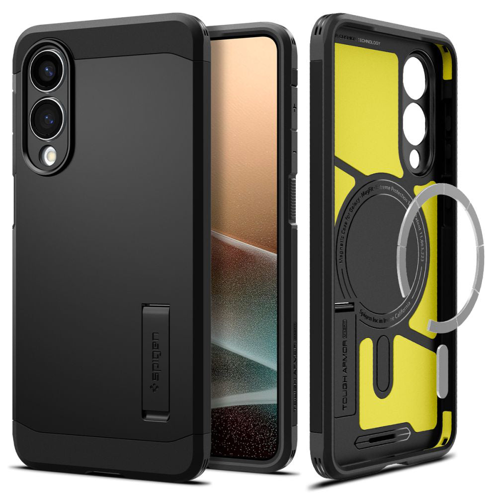 Калъф MagSafe за Samsung Galaxy S25 Edge S937, Spigen, Tough Armor, Черен ACS09422