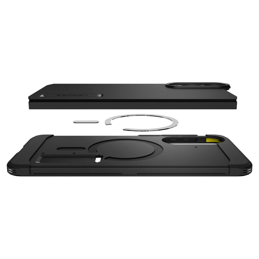 Калъф MagSafe за Samsung Galaxy S25 Edge S937, Spigen, Tough Armor, Черен ACS09422