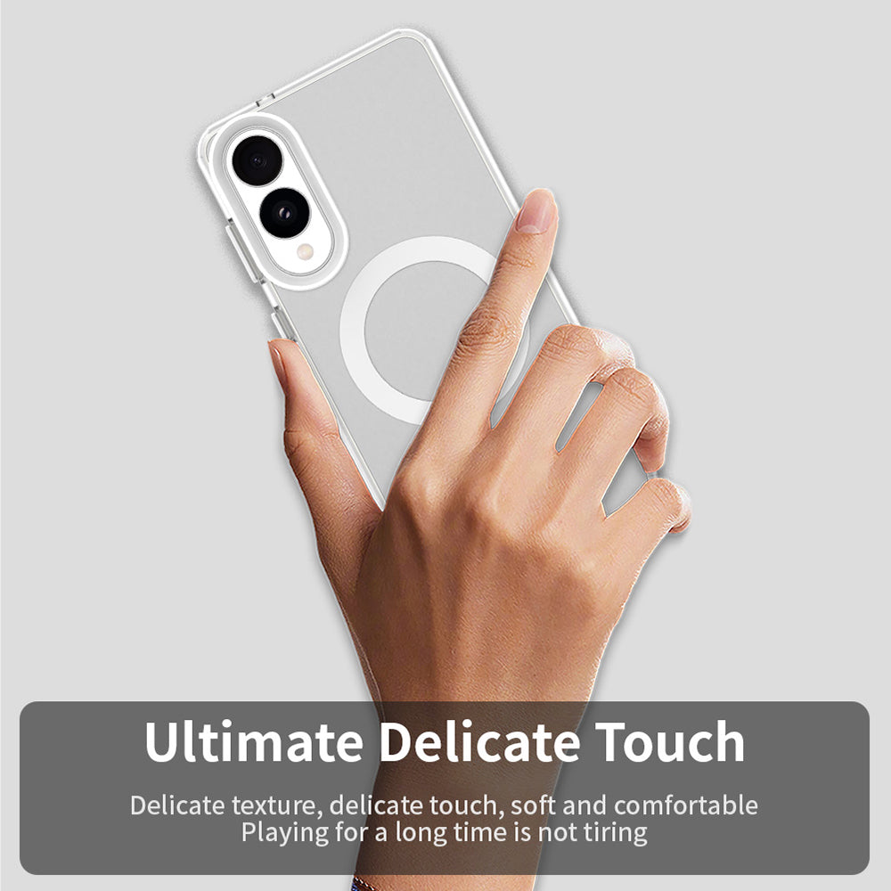 Калъф MagSafe за Samsung Galaxy S25 Edge S937, Techsuit, CandyCase, Бял