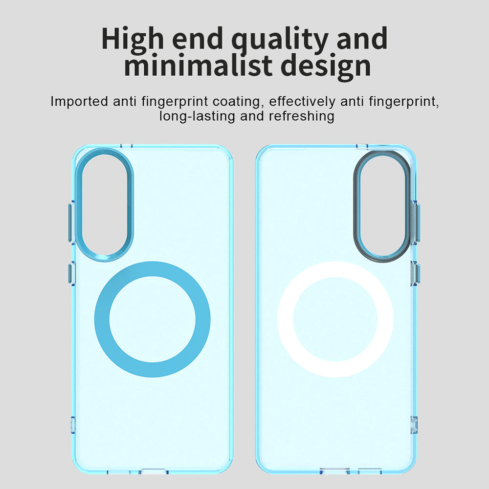 Калъф MagSafe за Samsung Galaxy S25 Edge S937, Techsuit, CandyCase, Син