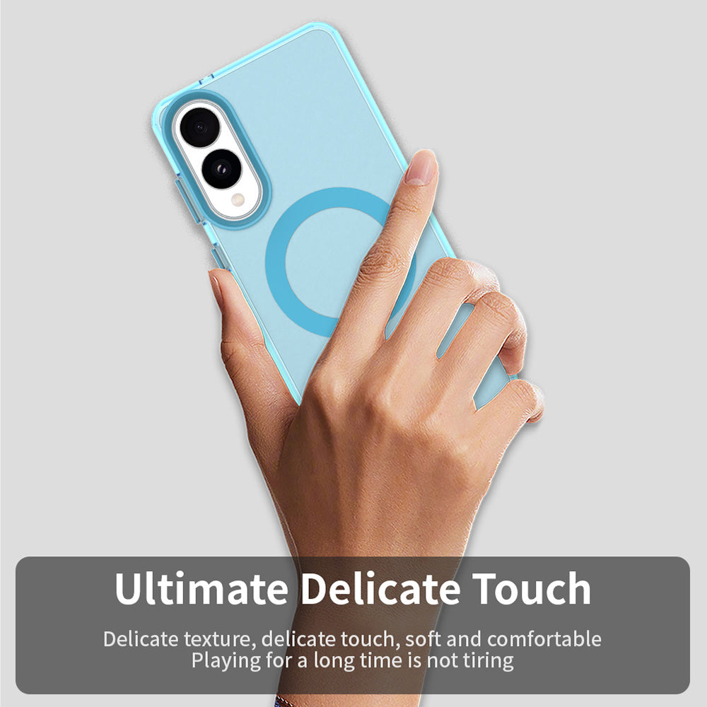 Калъф MagSafe за Samsung Galaxy S25 Edge S937, Techsuit, CandyCase, Син