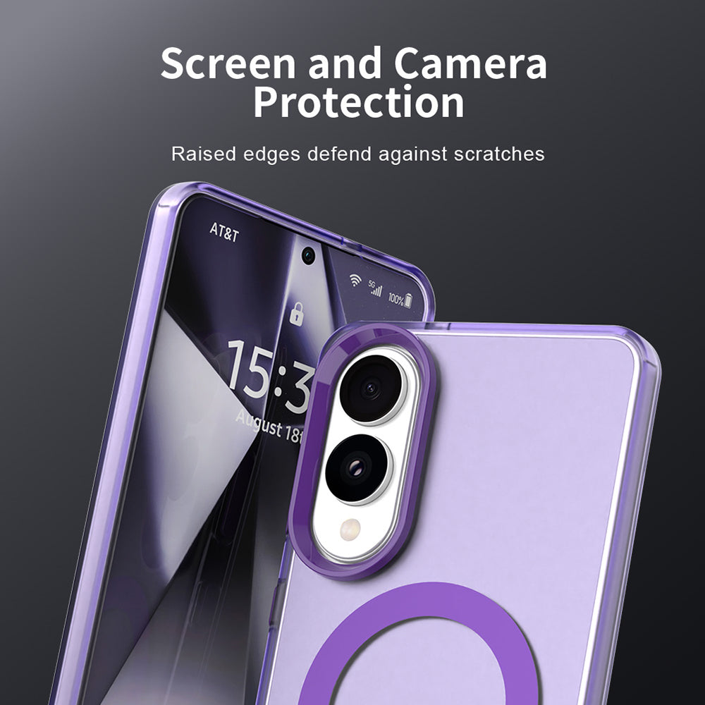 Калъф MagSafe за Samsung Galaxy S25 Edge S937, Techsuit, CandyCase, Лилав