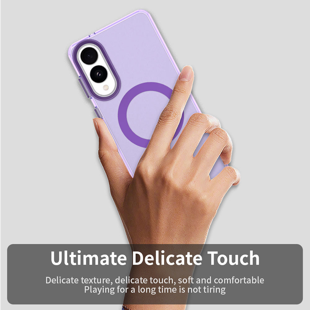 Калъф MagSafe за Samsung Galaxy S25 Edge S937, Techsuit, CandyCase, Лилав