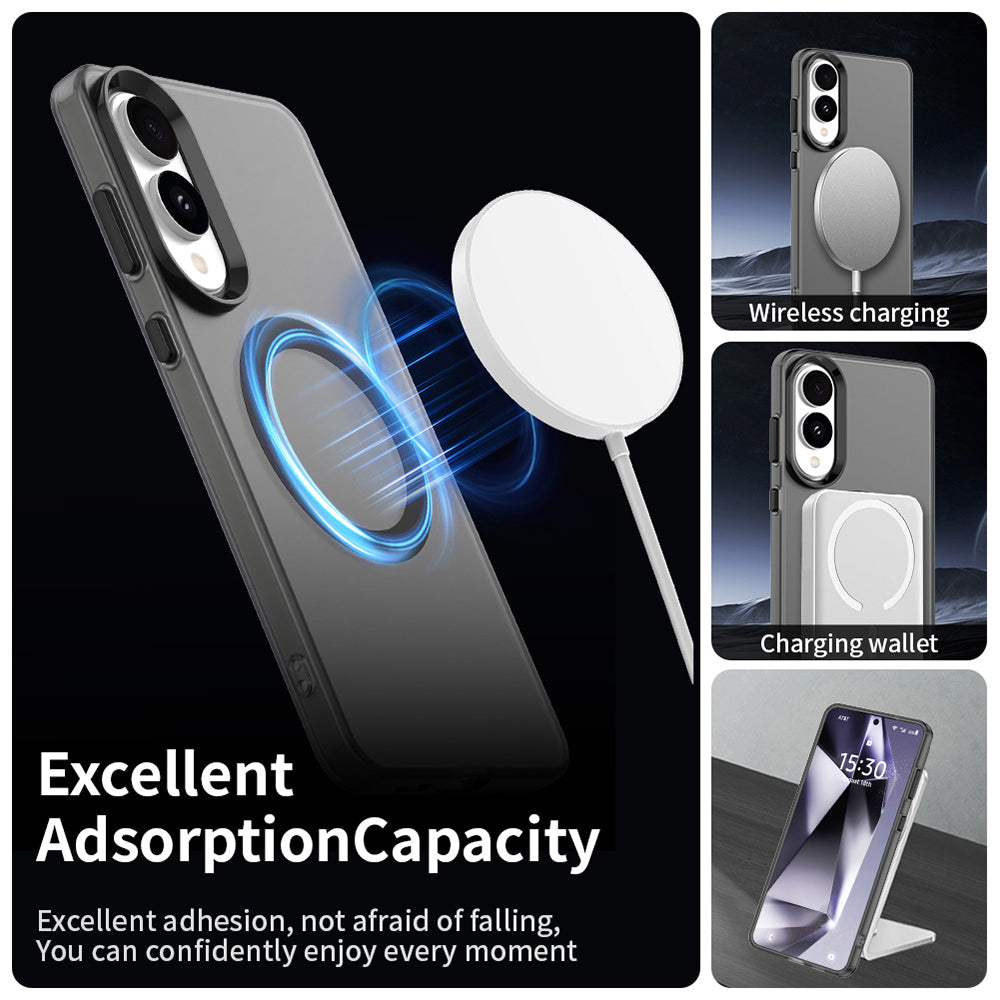 Калъф MagSafe за Samsung Galaxy S25 Edge S937, Techsuit, CandyCase, Черен