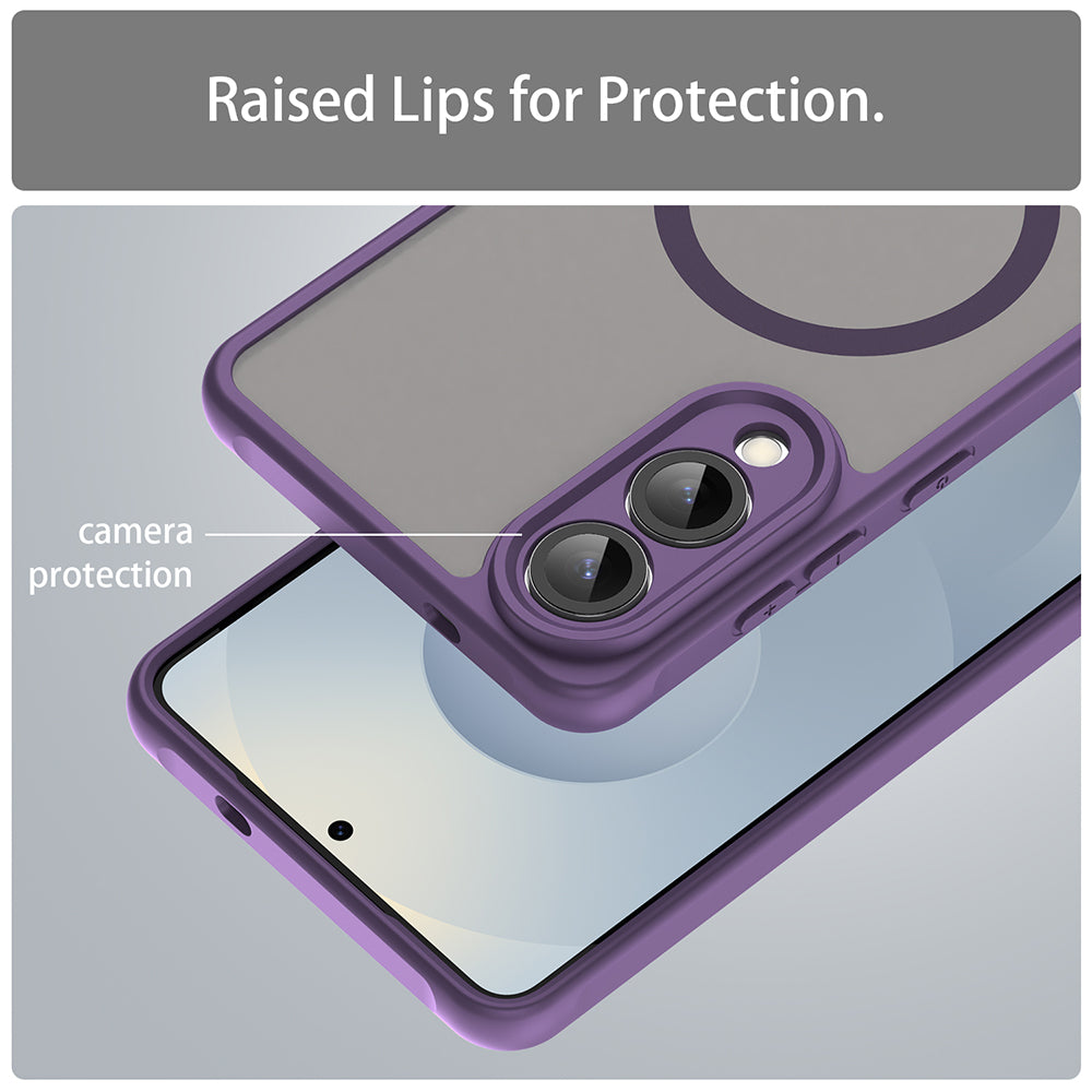 Калъф MagSafe за Samsung Galaxy S25 Edge S937, Techsuit, HaloFrost II, Лилав