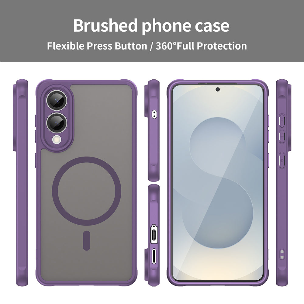 Калъф MagSafe за Samsung Galaxy S25 Edge S937, Techsuit, HaloFrost II, Лилав