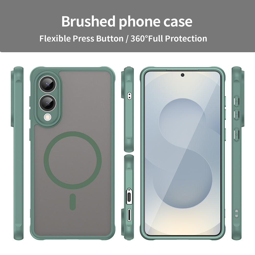 Калъф MagSafe за Samsung Galaxy S25 Edge S937, Techsuit, HaloFrost II, Зелен