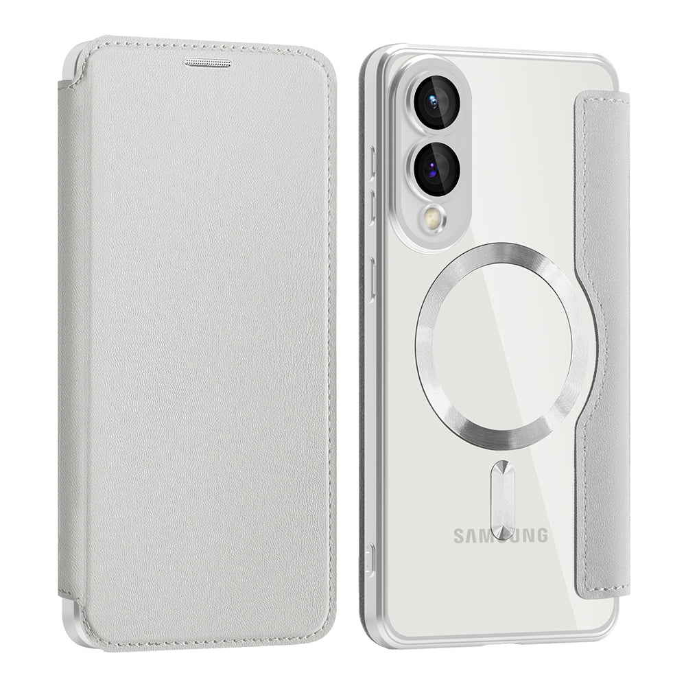 Калъф MagSafe за Samsung Galaxy S25 Edge S937, Techsuit, SmartMag Book, Сив