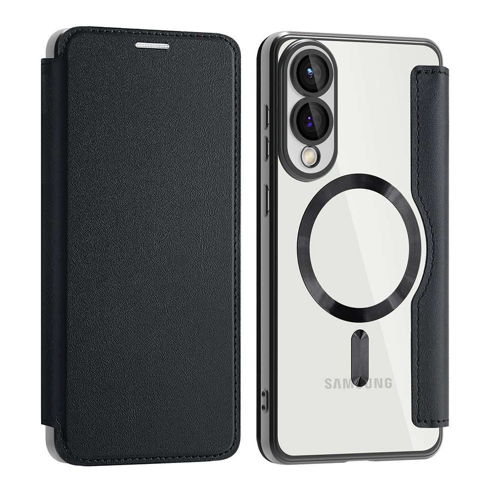 Калъф MagSafe за Samsung Galaxy S25 Edge S937, Techsuit, SmartMag Book, Черен