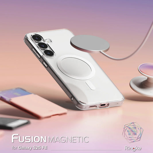 Калъф MagSafe за Samsung Galaxy S25 FE, Ringke, Fusion, Прозрачен