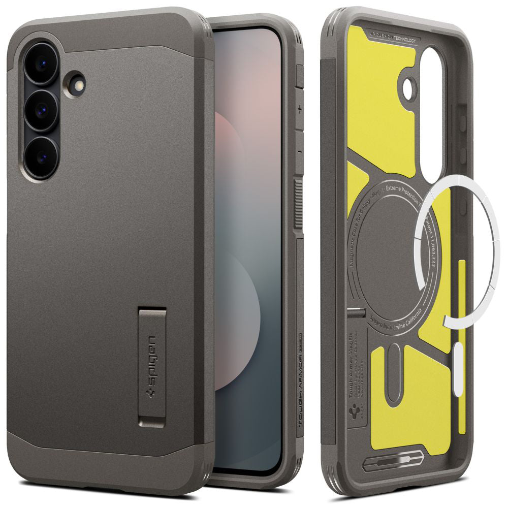 Калъф MagSafe за Samsung Galaxy S25 FE, Spigen, Tough Armor, Сив ACS10030