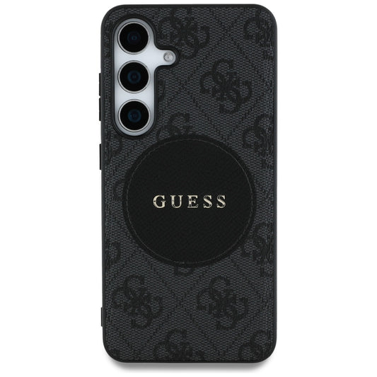 Калъф MagSafe за Samsung Galaxy S25+ S936, Guess, 4G Circle Classic Logo, Черен