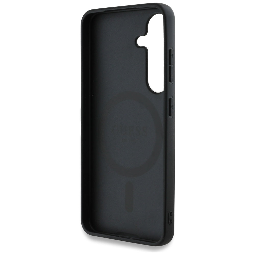 Калъф MagSafe за Samsung Galaxy S25+ S936, Guess, 4G Circle Classic Logo, Розов
