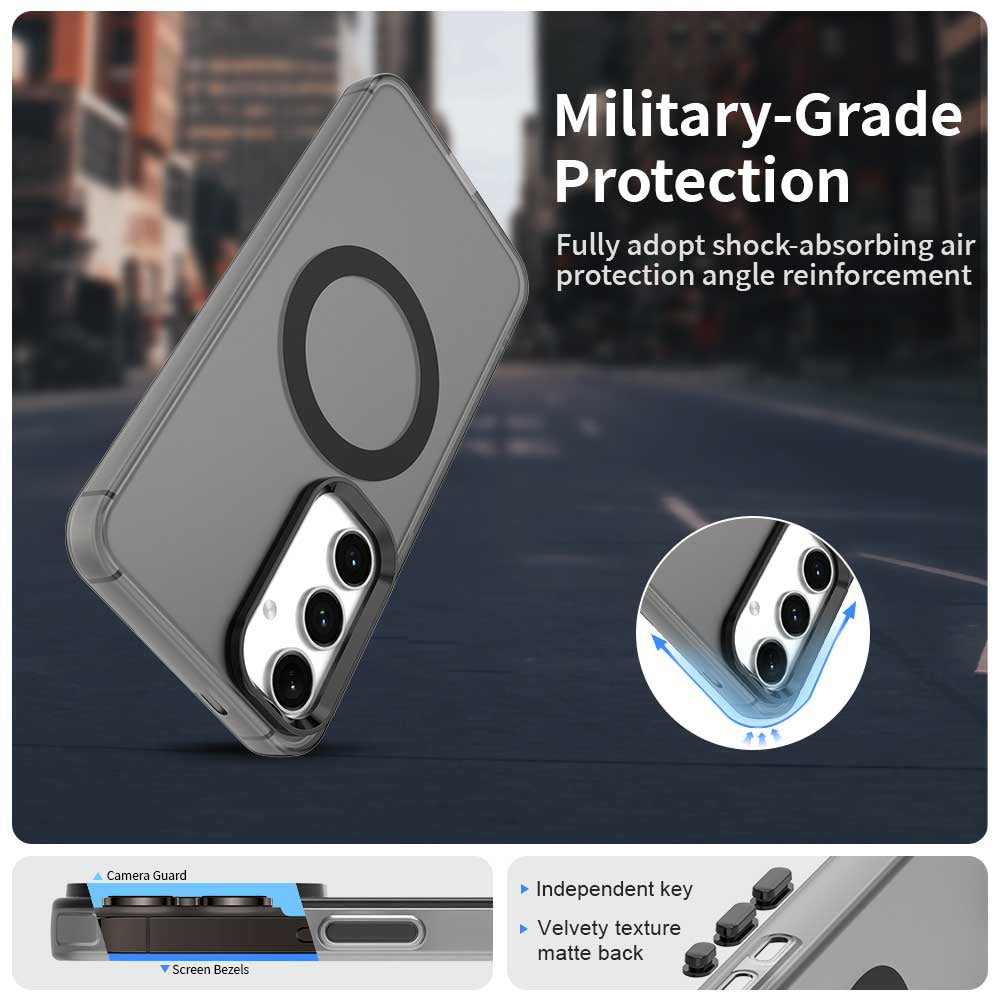 Калъф MagSafe за Samsung Galaxy S25+ S936 / S24+ S926, Techsuit, CandyCase, Черен