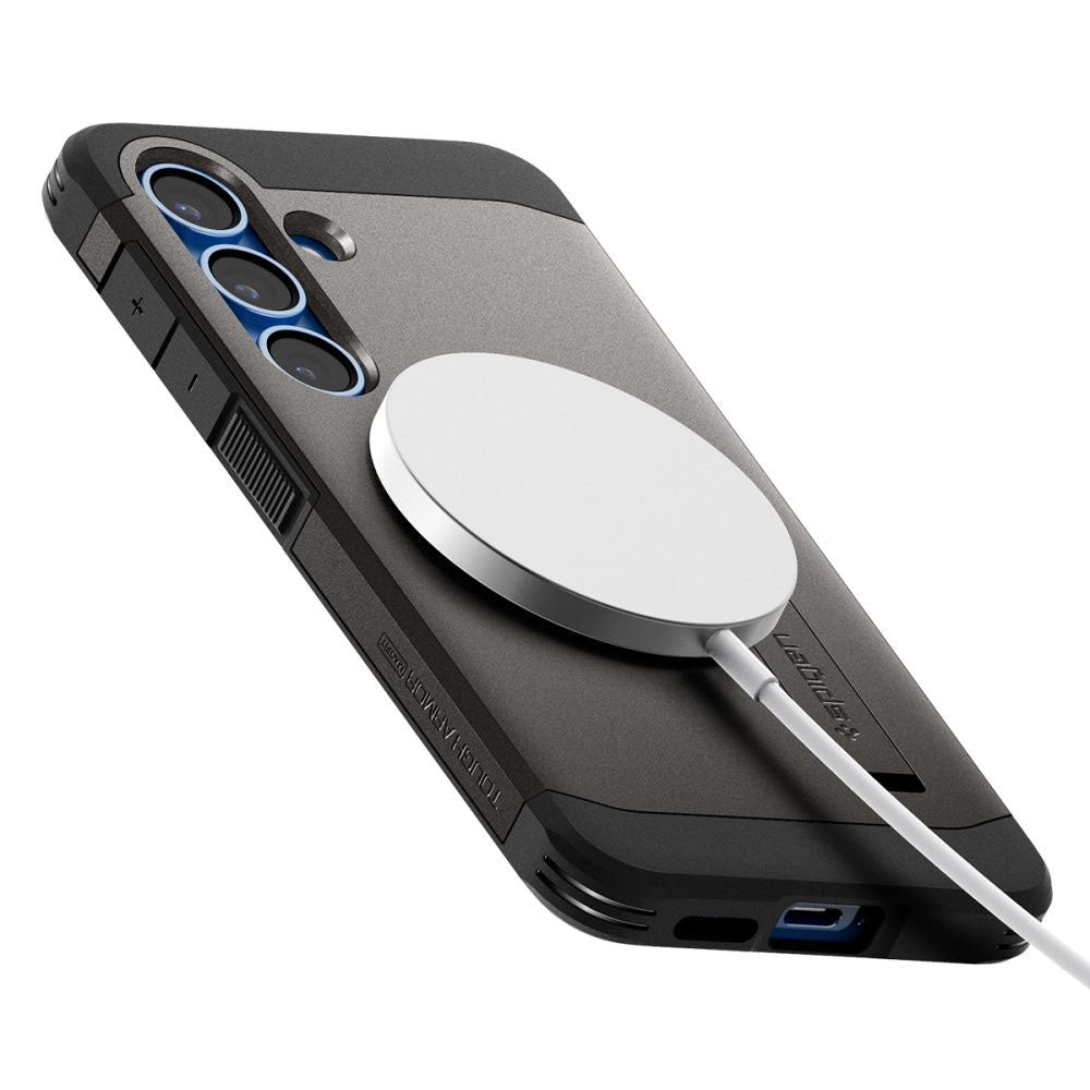 Калъф MagSafe за Samsung Galaxy S25+ S936, Spigen, Tough Armor, Сив