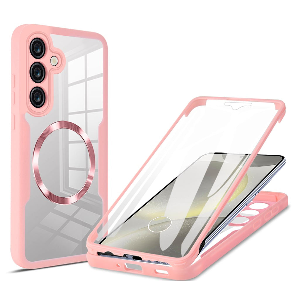 Калъф MagSafe за Samsung Galaxy S25+ S936, Techsuit, ColorVerse 360, Розов
