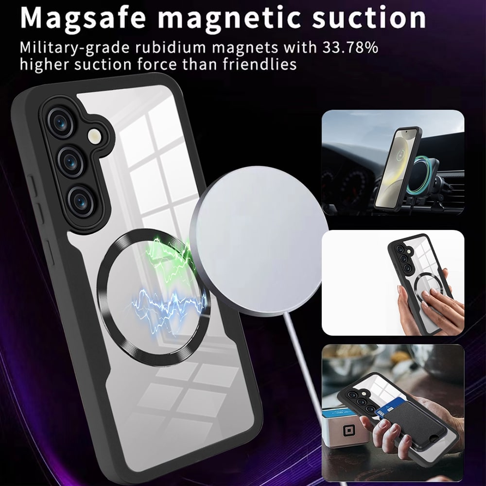 Калъф MagSafe за Samsung Galaxy S25+ S936, Techsuit, ColorVerse 360, Розов